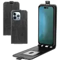 Mtp Products iPhone 14 Pro Max Vertikal Flip Taske med Kortholder - Sort