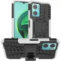 Mtp Products Anti-Slip Xiaomi Redmi 10 5G/Note 11E Hybrid Cover med Stand - Hvid / Sort