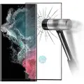 Mtp Products Full Cover Samsung Galaxy S23 Ultra 5G Skærmbeskyttelse Hærdet Glas - 9H - Sort