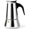 Leopold Vienna Komfur-espressokaffekande TREVI, blank, Leopold Vienna