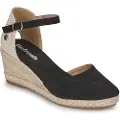 Refresh Refreshtil kvinder. 17077001-NEGRO Espadriller i sort læder 17077001 (41), 5-8 cm, Ruskind, Spænder, Casual
