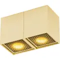 QAZQA Design Spotlight guld 2-lys - Qubo Honey