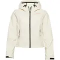 Superdry Superdrytil kvinder. W5011443A Softshell-jakke med hætte CODE Trekker hvid (M), Casual, Polyester