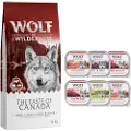 Wolf of Wilderness "Canadian Woodlands" Okse, Torsk & Kalkun - kornfri - Økonomipakke: 2 x 12 kg