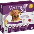 VECTRA 3D Dog XS - 1,5 til 4 kg - 3 pipetter