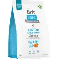 Brit Kornfrit Juniorfoder Med Laks Til Store Hunderacer 3 Måneder-2 år 25kg 3kg