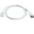 Insmat 1m USB-opladningsadapter til Apple Pencil (1. generation) - Hvid