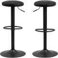 Actona - Barstol Frans 2-pak 62-88 cm - Grå - Barstole & -taburetter - - Homeroom