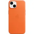 Apple iPhone 14 Apple Læder Cover med MagSafe MPP83ZM/A - Orange