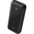 Silicon Power QS28 power bank - Li-pol - 2 x USB 24 pin USB-C - 18 Watt Powerbank - Sort - 20000 mAh
