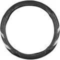 Dunlop Kunstlæderratbetræk 38cm - Svart/Hvid