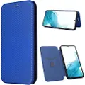 Mtp Products Samsung Galaxy A34 5G Flip Cover - Karbonfiber - Blå