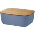 Rig-Tig Smørfad BOX-IT 15 cm, mørk blå, plastik / bambus, RIG-TIG