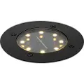 QAZQA Moderne jordspot sort inkl. LED IP65 solcelledrevet - Terry