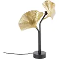 QAZQA Oriental bordlampe messing med sort 2-lys - Louka