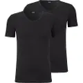 Hugo Boss BOSStil mænd. 50475292 Pakke 2 T-shirts VN 2P Modern sort (L), Casual, Bomuld, Korte ærmer