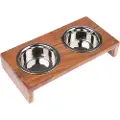 Modern Living Fodrebar i Træ Nellore - 2 x 850 ml, Ø 16,5 cm