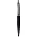 Parker Jotter XL-kuglepen | Richmond-matsort | detaljer i krom | medium spids | blå blæk | gaveæske