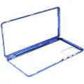 Mtp Products Samsung Galaxy Note20 Magnetisk Cover med Skærmbeskyttelse Hærdet Glas - Blå