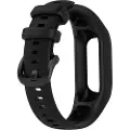24hShop Silikonerem til Garmin Vivosmart 5 - Sort, str. M