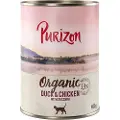 Purizon Økonomipakke Purizon Organic 24 x 400 g - Øko And & øko Kylling med øko Zucchini