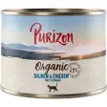 Purizon Organic 6 x 200 g - Laks & øko Kylling med øko Spinat