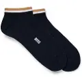 Hugo Boss BOSStil mænd. 50491192 Pakke med 2 par strømper Uni Navy (39-42), Afslappet, Bomuld, Blå