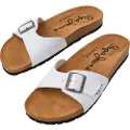Pepe Jeans Pepe Jeanstil mænd. PMS90111 Sandaler Bio Single Champion hvid (43), Fast, Ingen, Casual
