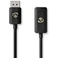 Nedis Ccgp37108bk02 Displayport Han Til Hdmi Hun-adapter 8k Nikkelbelagt Tpe Pvc 0.2 M 30hz