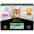 Purina Pro Plan Sterilised Nutrisavour kylling kattefoder (10 x 85 gram poser )