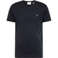 Gant Ganttil mænd. 2003186 Slim Fit Shield V-hals T-shirt sort (XL), Casual, Bomuld, Korte ærmer