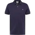 Gant Ganttil mænd. 2220 Slim fit navy Shield pique polo shirt (M), Casual, Bomuld, Korte ærmer, Blå