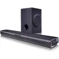 LG SQC1 - 2.1 kanaler - 160 W - Bluetooth - Optisk indgang - Trådløs subwoofer