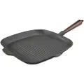 Carl Victor - Grillpande i støbejern 28x28 cm - Sort - Stegepander & grillpander - - Homeroom