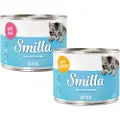 Smilla Økonomipakke: 24 x 200 g Smilla Kitten - Blandet Pakke (Kylling, Kalv & Fjerkræhjerter)