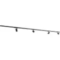 QAZQA Moderne 3-faset skinnesystem sort med 4 spots 3000-4000K - Ruler
