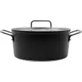 Fissler Høj kasserolle ADAMANT 24 cm, sort, aluminium, Fissler