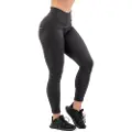 Nebbia Glossy Look Bubble Butt 586 Leggings Med Høj Talje