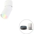 QAZQA Smart spotlight hvid justerbar inkl. Wifi GU10 - Falo