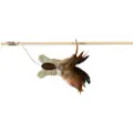 Trixie Playing rod with butterfly feather/wood/jute catn. 45 cm