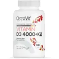 OstroVit - Vitamin D3 4000 + K2, 100 tabletter