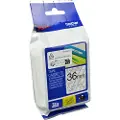 Brother Tape 36mm Tze-161 Sort/gennemsigtig