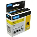 Dymo Tape Rhinopro Permanent Vinyl 24mm Sort/gul