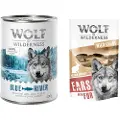 Wolf of Wilderness Økonomipakke: 24 x 400 g Wolf of Wilderness Adult - Single Protein - Blue River - Fisk