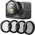 Telesin Filter set CPL/ND8/ND16/ND32 for DJI Action 3 / 4