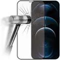 Mtp Products iPhone 12 Pro Max 9D Full Cover Skærmbeskyttelse Hærdet Glas - 9H, 0.3mm - Sort Kant