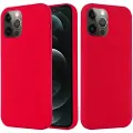 Mtp Products iPhone 12/12 Pro Liquid Silikone Cover - MagSafe Kompatibel - Rød