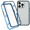 Mtp Products iPhone 13 Pro Magnetisk Cover med Hærdet Glas - Blå