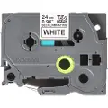 Brother Tape 24mm Tze-sl251 Selvlamineret Sort/hvid