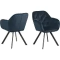 AC Design - Lola spisebordsstol med armlæn - Blå - Stole med armlæn - - Homeroom